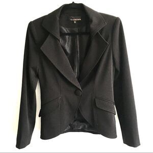 Matis by LUCIAN MATIS Black Single Button Front Blazer  XS